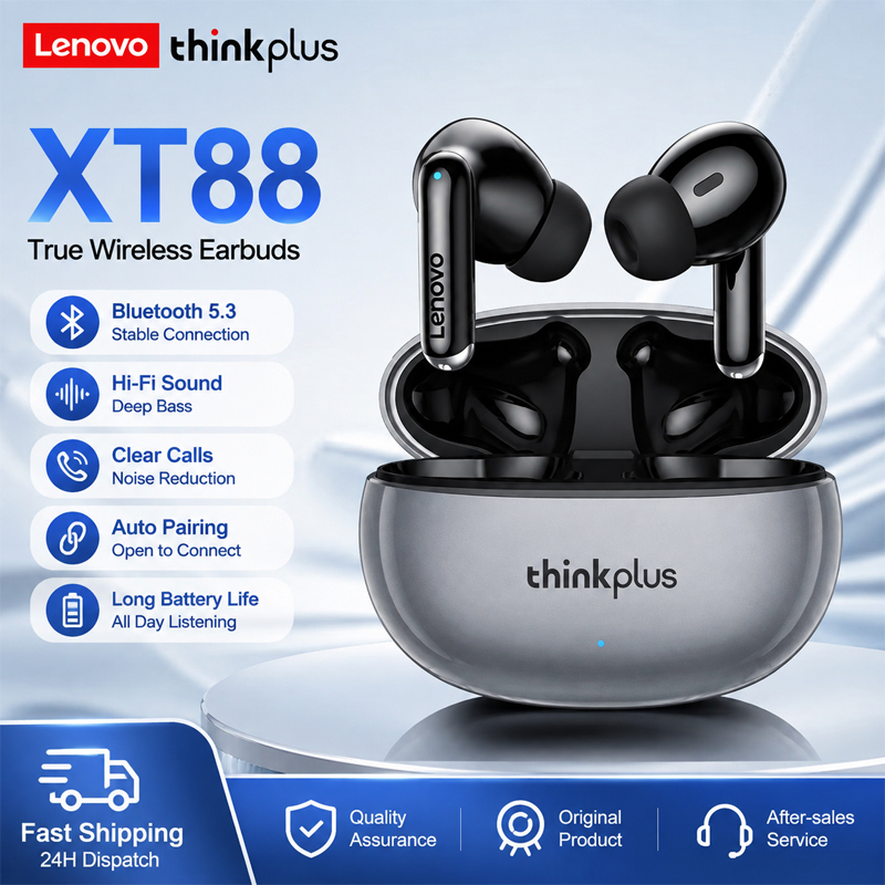 Anc Wireless Over Ear Headphones - Cuffie wireless Bluetooth Lenovo XT88 con
